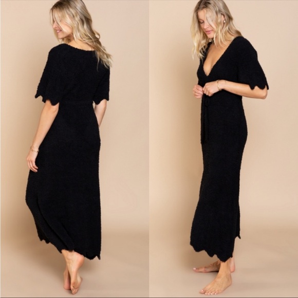 POL - Black Long Sweater Dress - Picture 4 of 8